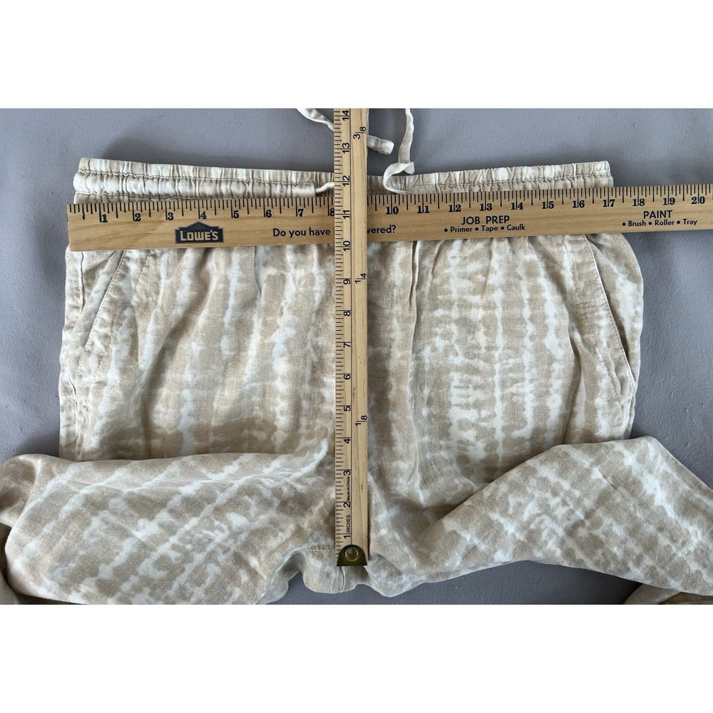 Old‎ Navy Pants Womens L HR Straight L Spring Tie Dye Pockets Pull On  Linen - Picture 3 of 9